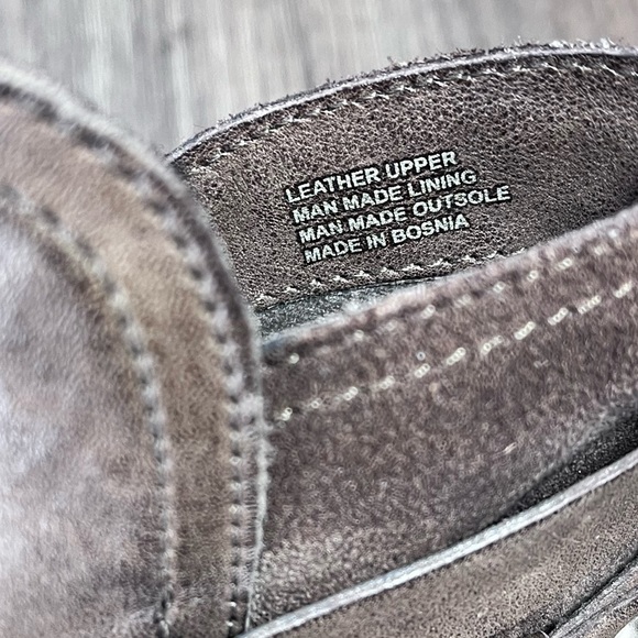 *Miz Mooz | Narcissa Brown Leather Wedge Bootie with Ankle Straps Size 38/7.5-8 - Picture 8 of 15